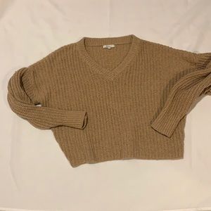 Madewell Crop V-Neck Sweater